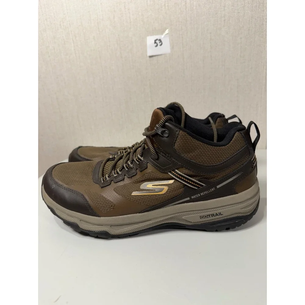 Skechers GoTrail Altitude Mens Brown Water Repellent Hiking Boots 220920 Size 12
